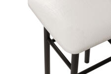 Табурет ВВР Классик белый крокодил/черный, экокожа