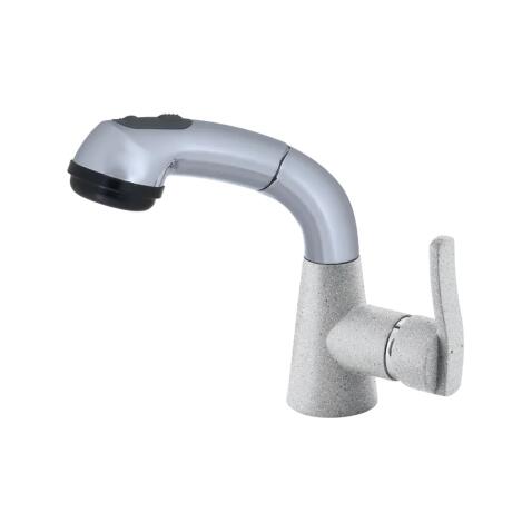 Смеситель для кухни GRANFEST 3773 серый
