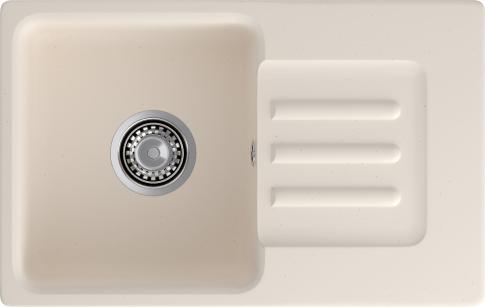 Кухонная мойка GRANFEST SMART SM-680L белый, без сифона