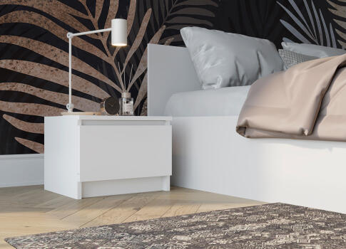 Тумба прикроватная ДСВ (МС Мори) ТПМ 400.1 Белый