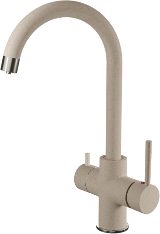 Смеситель для кухни GRANFEST QUARZ Z-5422 песочный