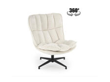 Кресло HALMAR FOFANA кремовый/черный