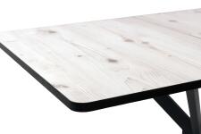 Стол ВВР Миллер бискайская сосна/черный №7, Пластик 120-160/80