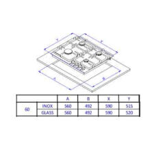 Поверхность газовая WEISSGAUFF HGG 641 BGV