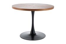 Стол обеденный SIGNAL AMADEO орех/черный мат 100