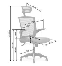 Кресло компьютерное HALMAR VALOR черный/серый