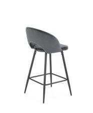 Стул барный HALMAR H96 серый/черный Стул барный HALMAR H96 серый/черный