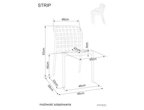 Стул SIGNAL STRIP серый