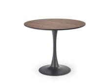 Стол обеденный HALMAR OLMO орех/черный 90