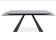 Стол обеденный SIGNAL SALVADORE Ceramic серый мрамор/черный мат 160-240/90