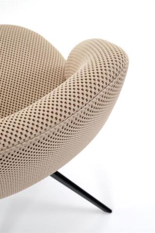 Стул HALMAR K546 бежевый/черный, поворотный