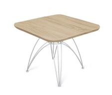 Стол журнальный Sheffilton SHT-S112/ЛДСП 60/60 артикул Сж-104 хром лак/дуб сонома Стол журнальный Sheffilton SHT-S112/ЛДСП 60/60 артикул Сж-104 хром лак/дуб сонома