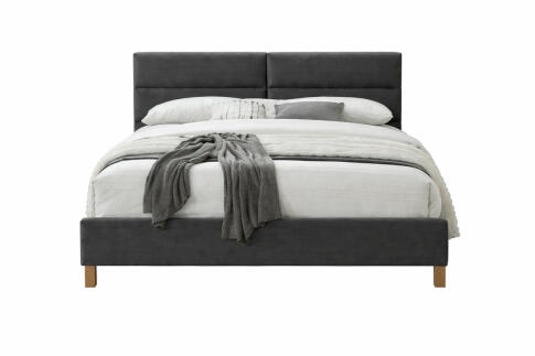 Кровать SIGNAL SIERRA tap. 150 серый/дуб, 160/200