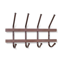 Вешалка Sheffilton SHT-WH11 артикул В2-99 темный орех/медный металлик