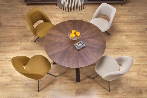 Стол обеденный HALMAR DANILO орех/черный 120