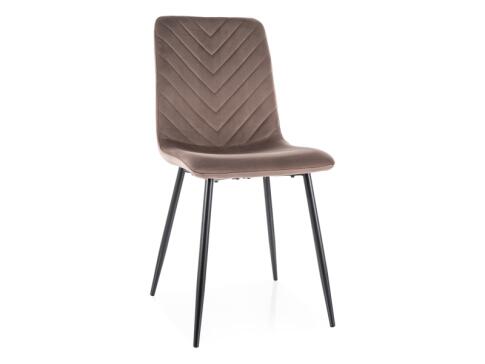 Стул SIGNAL DAREN Velvet Bluvel 38 капучино/черный