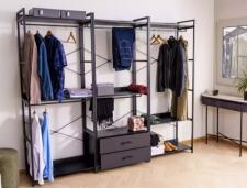 Стеллаж SIGNAL RIN A черный 200/80