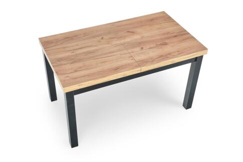 Стол обеденный HALMAR TIAGO дуб крафт/черный 140-220/80