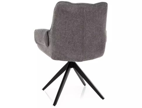Стул SIGNAL GIO t.252 серый/черный, поворотный