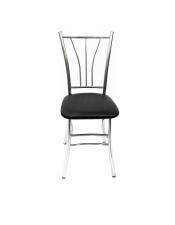 Стул ВВР Трилогия черный/хром, экокожа