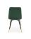 Стул HALMAR K438 темно-зеленый/черный
