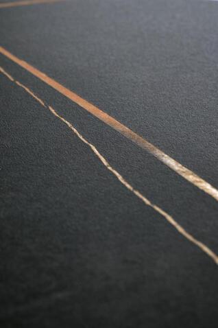 Стол журнальный HALMAR SCALITA черный мрамор/черный/золотой