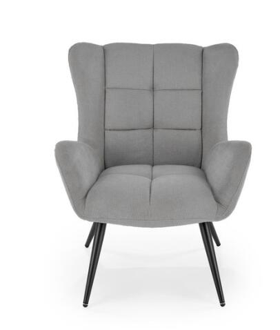 Кресло HALMAR BYRON серый/черный