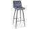 Стул барный SIGNAL CHIC H-1 Velvet Bluvel 14 серый/черный