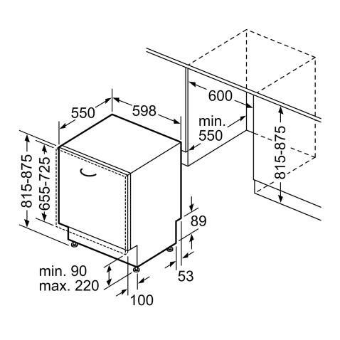 Посудомоечная машина встраиваемая BOSCH SMD8TCX04E