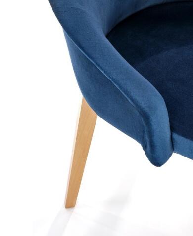 Стул HALMAR TOLEDO 2 Monolith 77 синий/дуб медовый