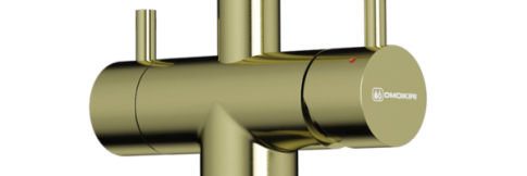 Смеситель для кухни Omoikiri Akita S LG светлое золото