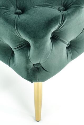 Скамья HALMAR ATHENA темно-зеленый/золотой