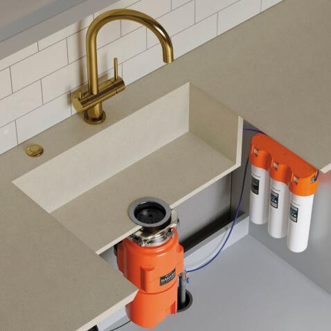 Фланец в сборе для измельчителя отходов Omoikiri NA-03-IN