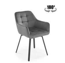 Стул HALMAR K588 серый/черный