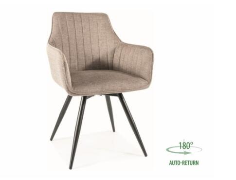 Стул SIGNAL BALLO Brego 34 бежевый/черный, поворотный