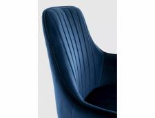 Стул SIGNAL APPLE Velvet Bluvel 86 синий/черный