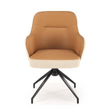 Стул HALMAR K527 коричневый/черный, поворотный