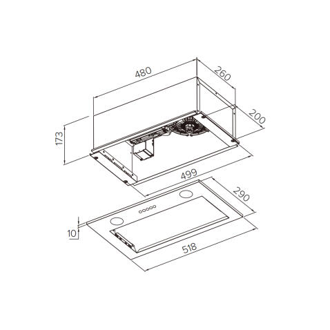 Вытяжка WEISSGAUFF Box 850 PB Black Edition