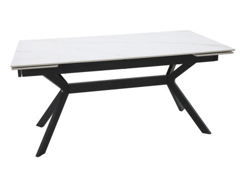 Стол обеденный SIGNAL IMPERIA белый/черный 160-220/90