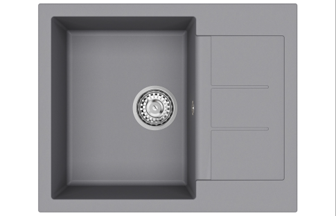 Мойка кухонная AQUASANITA Rock SQR 102 202 AW alumetallic