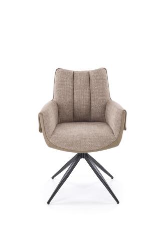 Стул HALMAR K579 коричневый/черный, поворотный