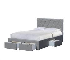Кровать HALMAR BETINA серый, 120/200