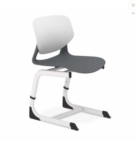 Стул Sheffilton SHT-S-TN26/5-7 белый/серый/белый