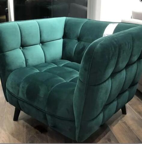 Кресло SIGNAL CASTELLO 1 Velvet Bluvel 78 зеленый/венге