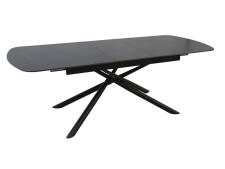 Стол обеденный SIGNAL VECTOR Ceramic черный/черный 180-220/90