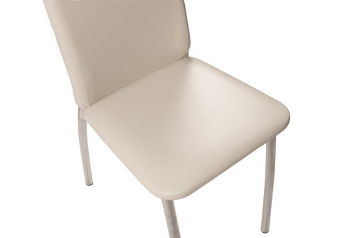 Стул ВВР Версаль ваниль/хром, экокожа