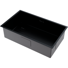 Кухонная мойка из нержавейки Omoikiri Taki 74-U/IF-L-GB Side графит