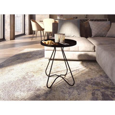 Стол журнальный Sheffilton SHT-CT3 артикул Сж-73 черный муар (+)