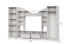 Мебель для гостиной К NN Мебель МГС 8 Ясень Анкор светлый