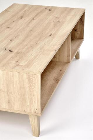 Стол журнальный HALMAR BORNEO LAW-1 дуб артизан/черный